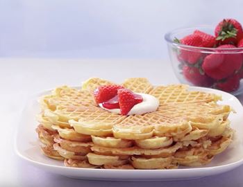 Norwegian waffles - classic